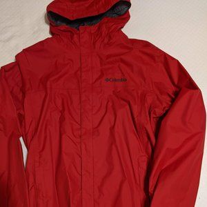 Columbia Men's Rain jacket Red Medium